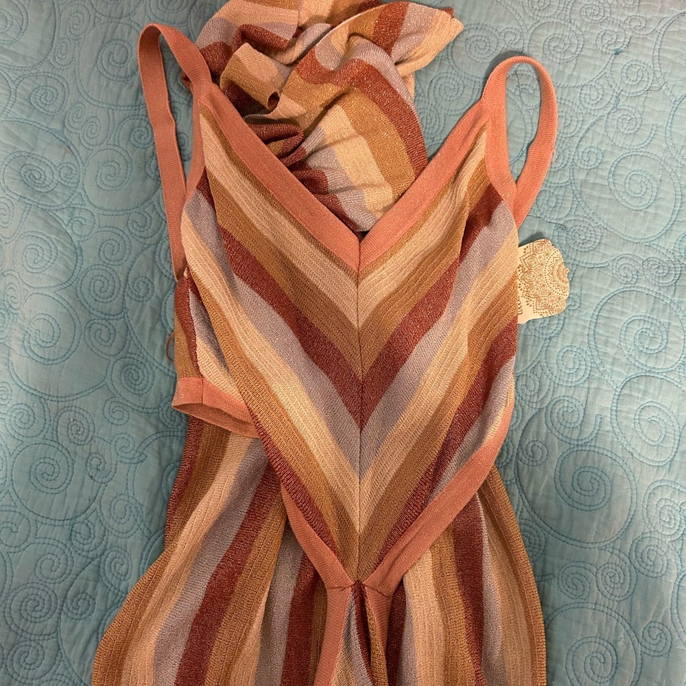 altar’d state cut out a avery striped maxi dress